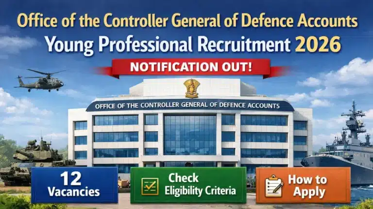 CGDA Young Professional Recruitment 2026 Notification Out, 12 Vacancies, Eligibility, How to Apply 18 CGDA Young Professional Recruitment 2026 Notification Out, 12 Vacancies, Eligibility, How to Apply