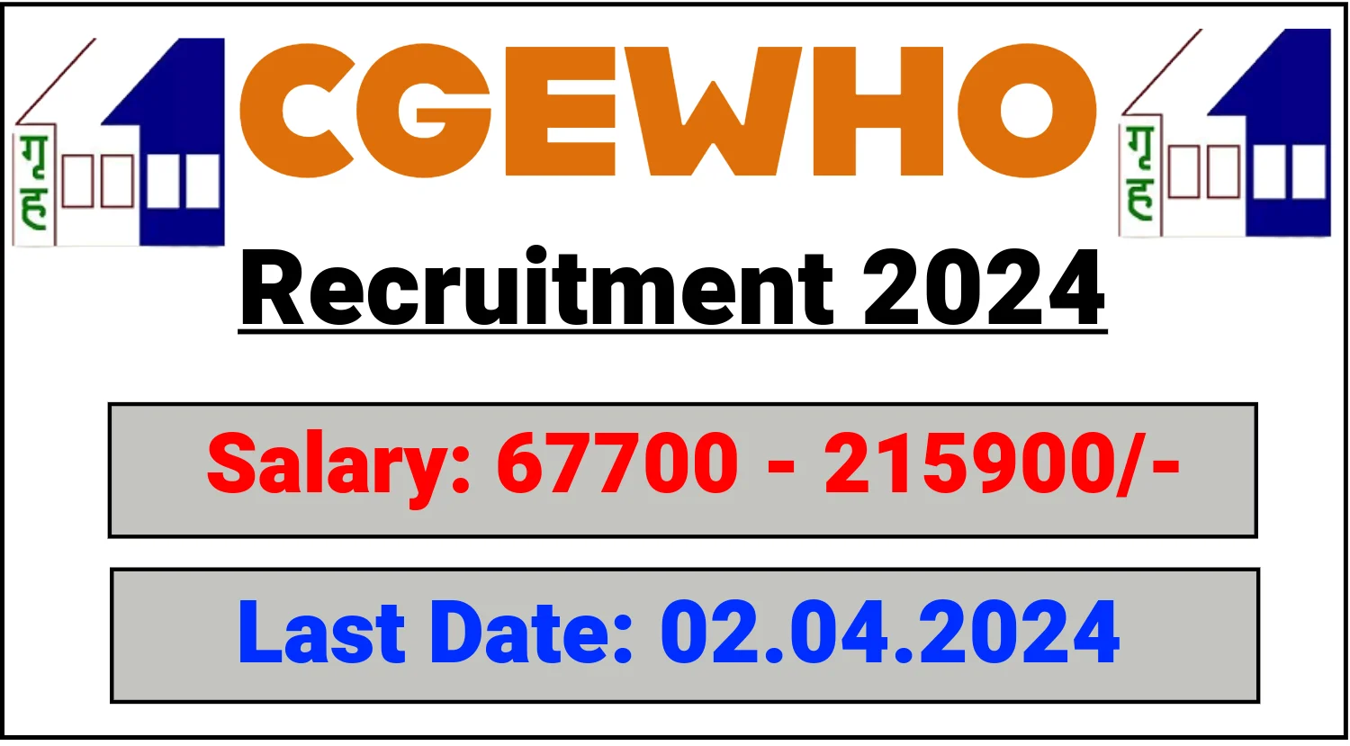 CGEWHO Recruitment 2024