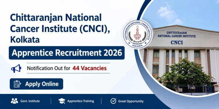 CNCI Apprentice Recruitment 2026 Notification Out for 44 Vacancies, Apply Online 38 CNCI Apprentice Recruitment 2026 Notification Out for 44 Vacancies, Apply Online