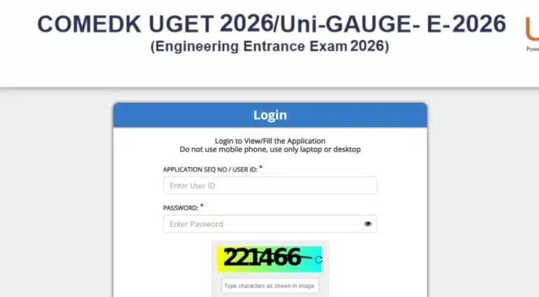 COMEDK 2026 Registration Start: Check Direct Link, Steps to Apply, Fees 39 COMEDK 2026