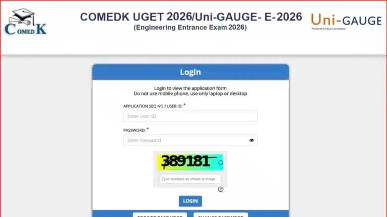 COMEDK UGET Admit Card 2026 Out, Download Test Admission Hall Ticket Link Active @ comedk.org 30 COMEDK UGET Admit Card 2026