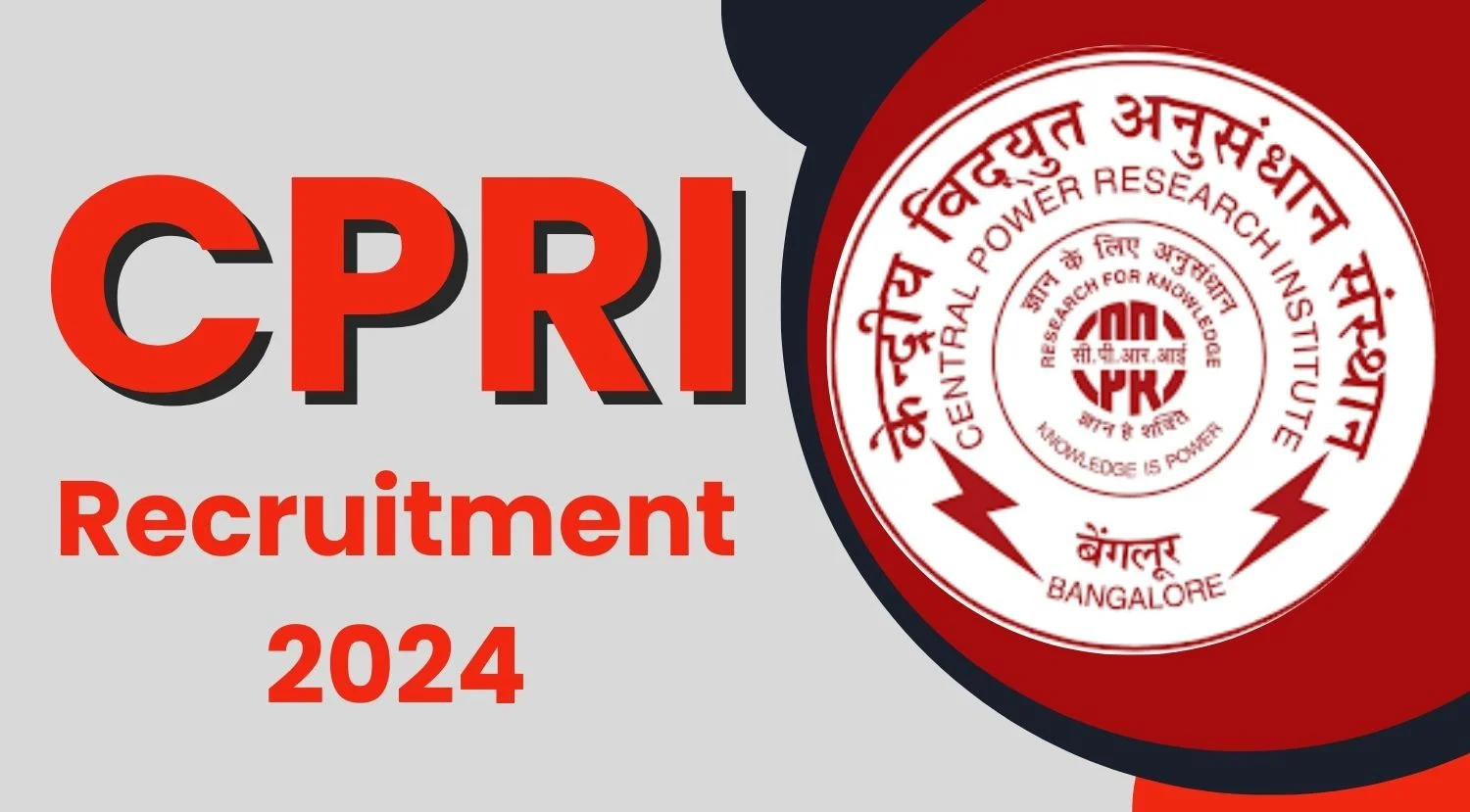 CPRI Research Associate Recruitment 2024