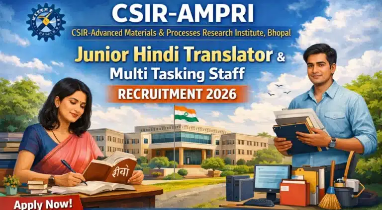CSIR-AMPRI Recruitment 2026 for Junior Hindi Translator & Multi-Tasking Staff Vacancies 38 CSIR-AMPRI Recruitment 2026 for Junior Hindi Translator & Multi-Tasking Staff Vacancies