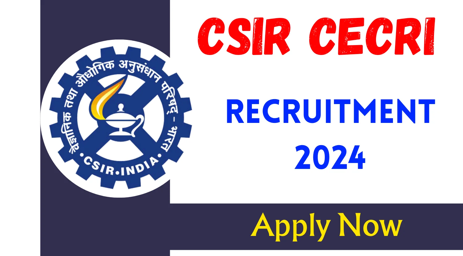 CSIR-CECRI Senior Project Associate JRF Project Associate and Project Assistant Recruitment 2024