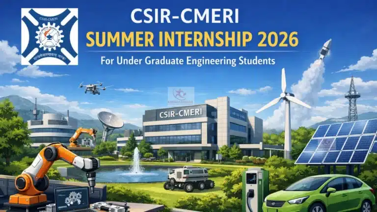 CSIR-CMERI Summer Internship 2026 Notification & Application Open for Under Graduate Engineering Students 8 CSIR-CMERI Summer Internship 2026