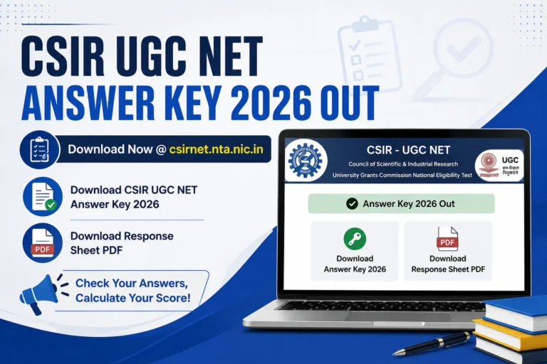CSIR UGC NET June 2026 Answer Key Out, Download Response Sheet PDF 34 CSIR UGC NET June 2026 Answer Key Out, Download Response Sheet PDF