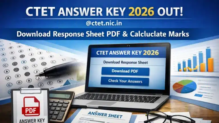 CTET Answer Key 2026 Out @ctet.nic.in, Download Response Sheet PDF and Calculate Marks 38 CTET Answer Key 2026