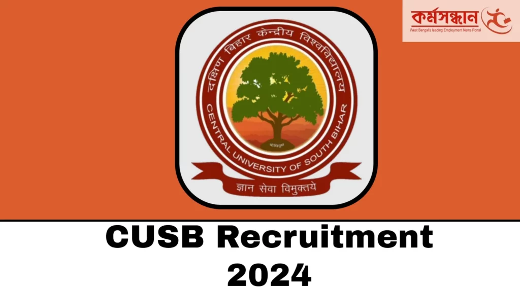 CUSB Recruitment 2024