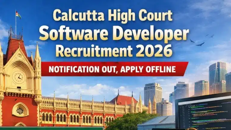 Calcutta High Court Software Developer Recruitment 2026 Notification Out, Apply Offline 21 Calcutta High Court Software Developer Recruitment 2026 Notification Out, Apply Offline