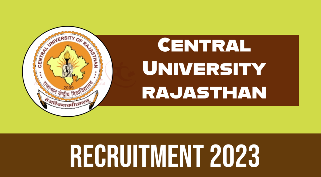 Central University Rajasthan Recruitment 2023-24, Apply Now for Teaching Post at curaj.ac.in