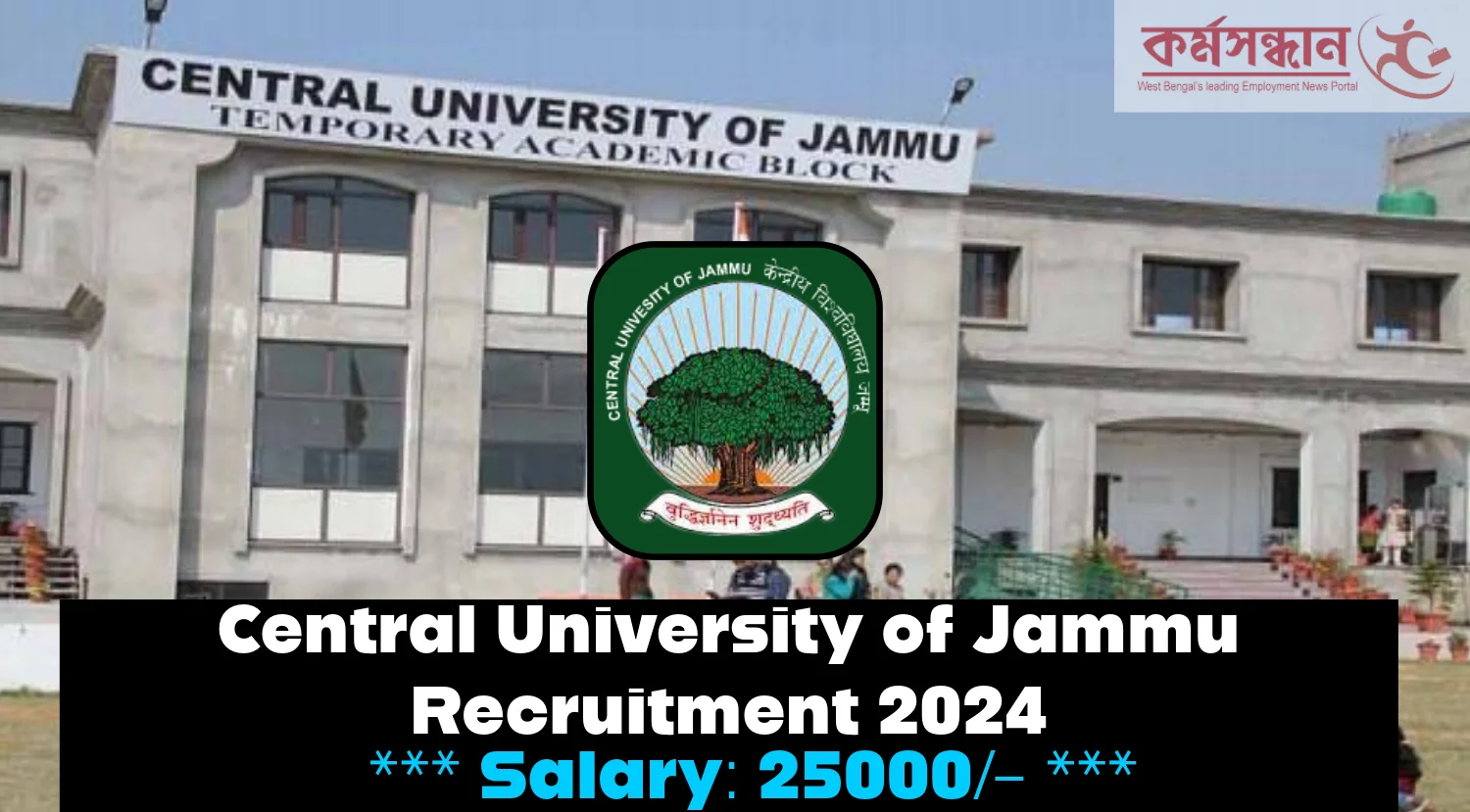 Central University of Jammu Recruitment 2024