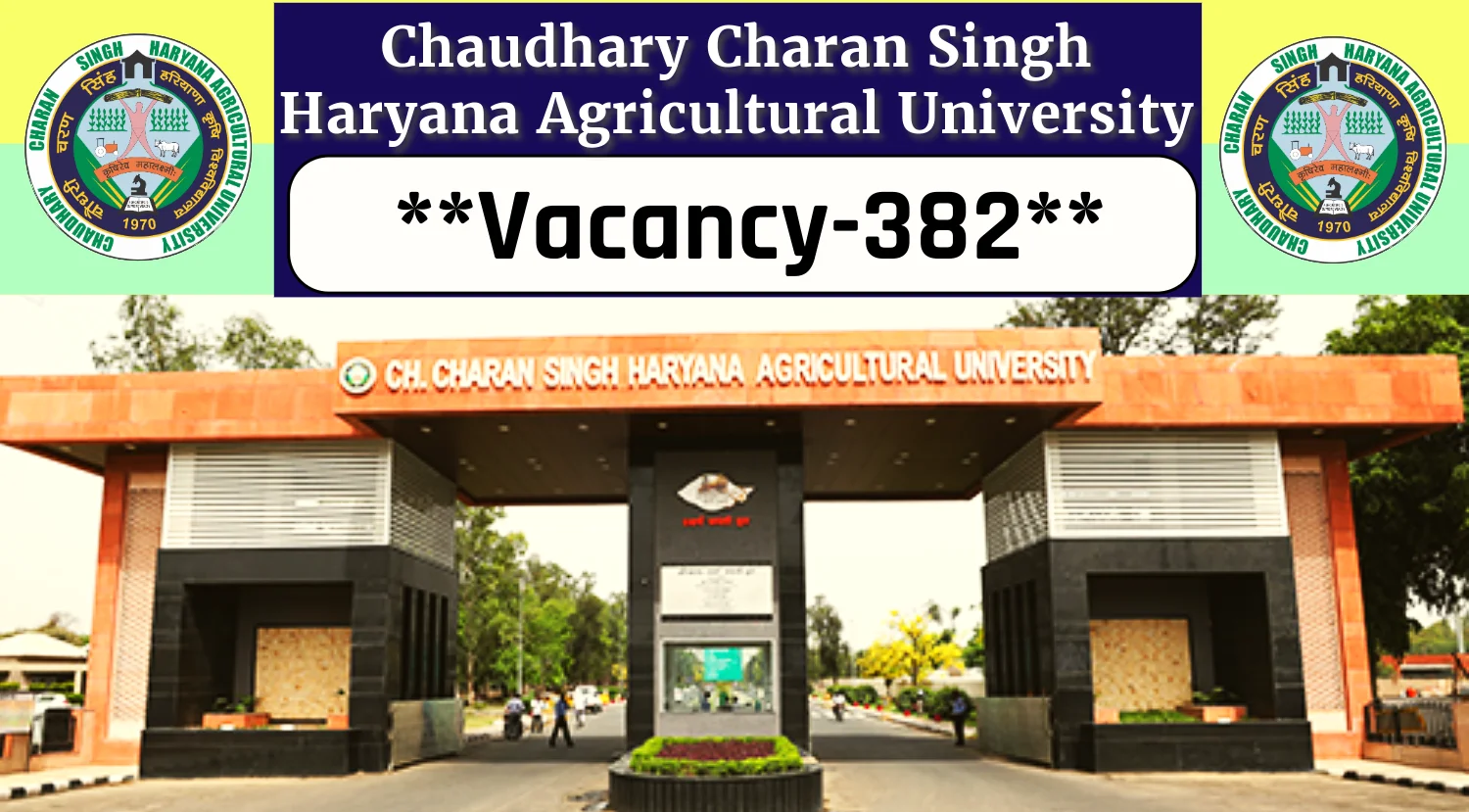 Chaudhary Charan Singh University Recruitment 2024 Notification for 382 Vacancies, Check CCS HAU Hilasar Application Details Now