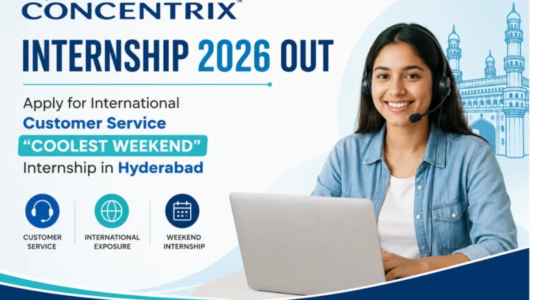 Concentrix Internship 2026 Out, Apply for International Customer Service "Coolest Weekend" Internship in Hyderabad 13 Concentrix Internship 2026