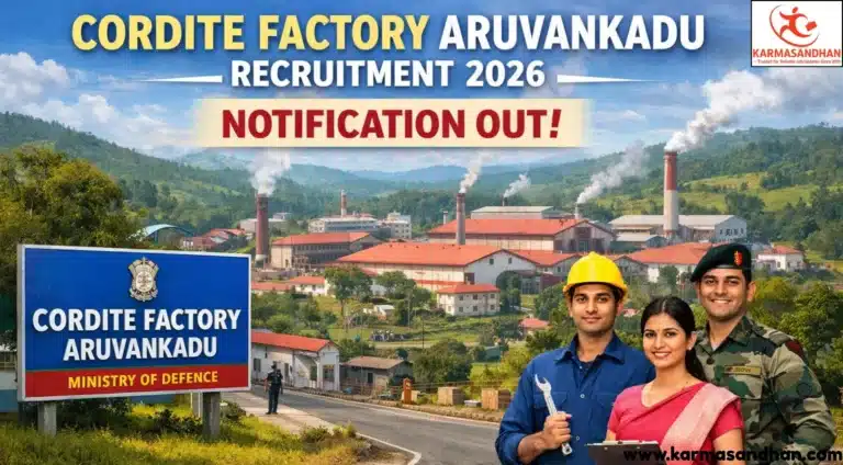 Cordite Factory Aruvankadu Recruitment 2026 Notification Out, Apply For 50 Tenure Based CPW Vacancies 22 Cordite Factory Aruvankadu Tenure Based CPW Recruitment 2026
