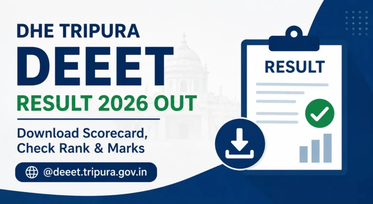 DHE Tripura DEEET Result 2026 Out- Download Scorecard, Check Rank & Marks @deeet.tripura.gov.in 15 DHE Tripura DEEET Result 2026