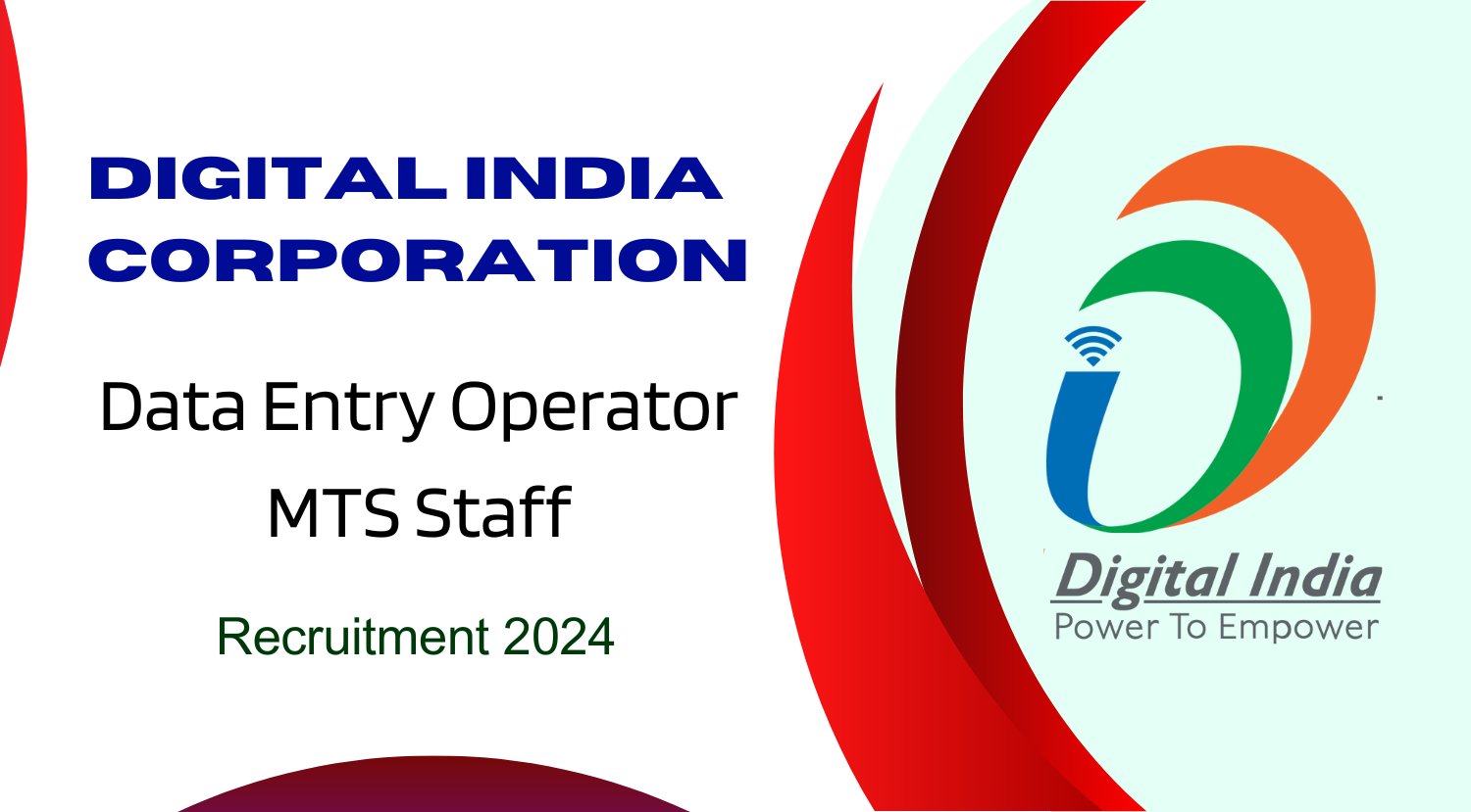 DIC Recruitment 2024 Notification Out for Data Entry Operator and MTS Posts