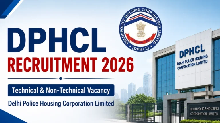 DPHCL Recruitment 2026, Technical and Non-Technical Vacancy at Delhi Police Housing Corporation Limited 33 DPHCL Recruitment 2026, Technical and Non-Technical Vacancy