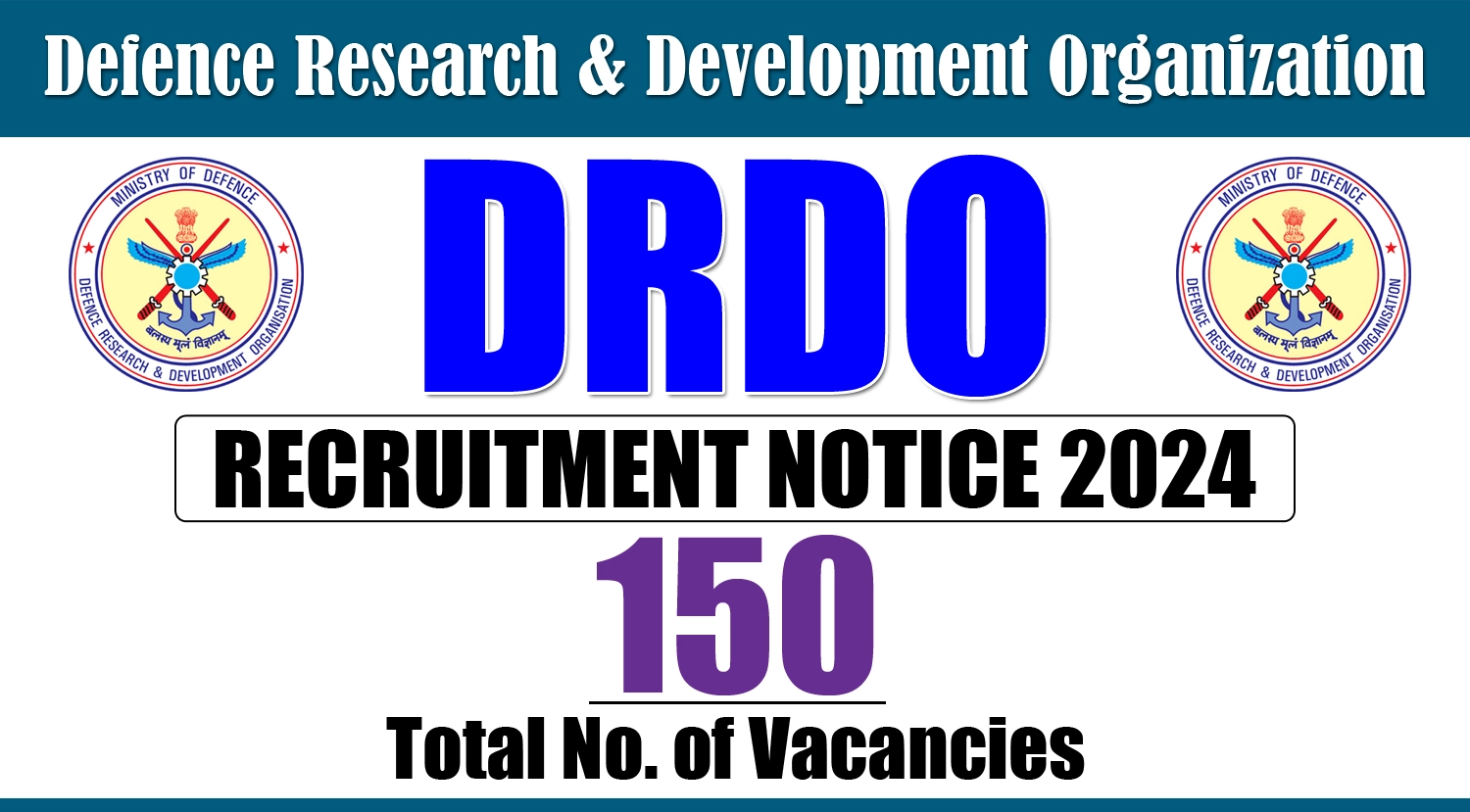 DRDO 150 Apprentice Trainees Recruitment 2024