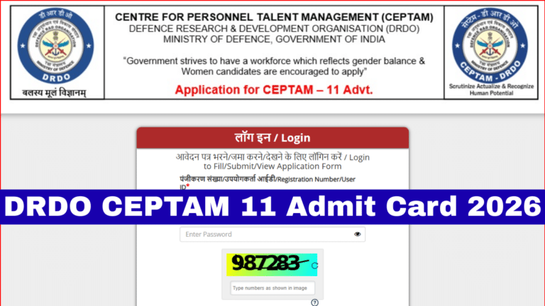 DRDO CEPTAM 11 Admit Card 2026 Released, Download Hall Ticket Link Active 32 DRDO CEPTAM 11 Admit Card 2026
