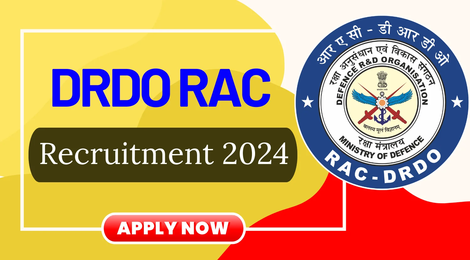 DRDO RAC JRF Chairperson Recruitment 2024