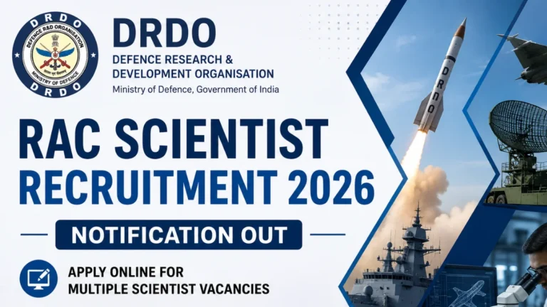 DRDO RAC Scientist Recruitment 2026 Notification Out For Multiple Scientist Vacancies, Check Eligibility Details Now 34 DRDO RAC Scientist Recruitment 2026 Notification Out, Apply Online For Multiple Scientist Vacancies