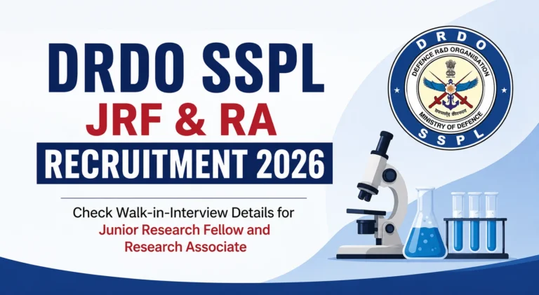DRDO SSPL JRF & RA Recruitment 2026, Check Walk-in-Interview Details for Junior Research Fellow and Research Associate 15 DRDO SSPL JRF & RA Recruitment 2026, Check Walk-in-Interview Details for Junior Research Fellow and Research Associate