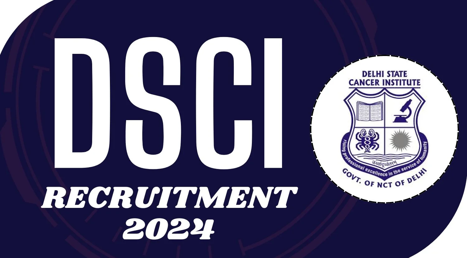 DSCI Senior Residents Recruitment 2024