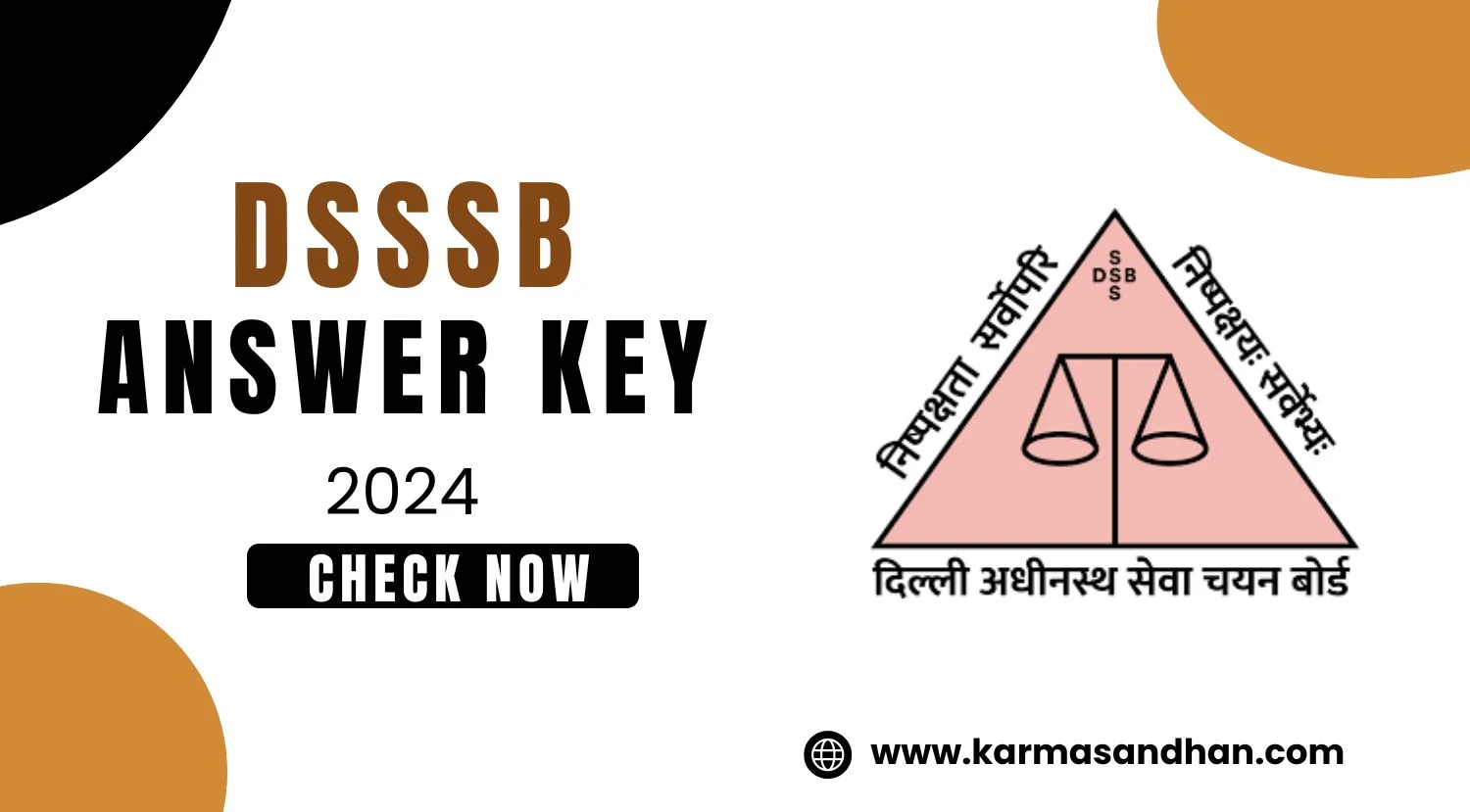 DSSSB Answer Key 2024