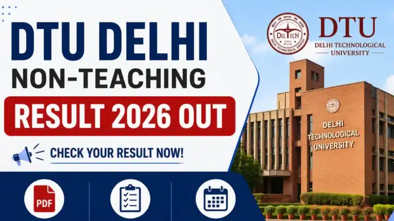 DTU Delhi Non-Teaching Result 2026 Out, Download JOA and DEO Merit List PDF, Check Skill Test (Typing) Date 2 DTU Delhi Non-Teaching Result 2026 Out, Download JOA and DEO Merit List PDF, Check Skill Test (Typing) Date