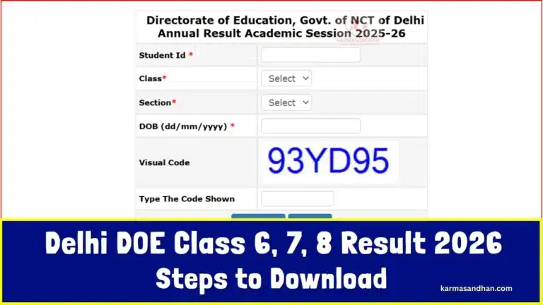 Delhi DOE Class 6, 7, 8 Result 2026 OUT at edudel.nic.in: direct link released, steps to download and key details 35 Delhi DOE Class 6 7 8 Result 2026