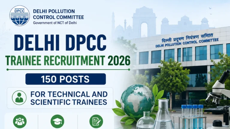 Delhi DPCC Trainee Recruitment 2026 Notification Out for 150 Technical & Scientific Trainee Posts 10 Delhi DPCC Trainee Recruitment 2026 Notification Out for 150 Technical & Scientific Trainee Posts