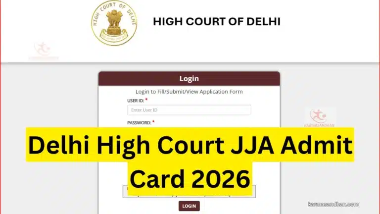 Delhi High Court JJA Admit Card 2026 OUT @delhihighcourt.nic.in, Junior Judicial Assistant Hall Ticket Direct Link Active 37 Delhi High Court JJA Admit Card 2026