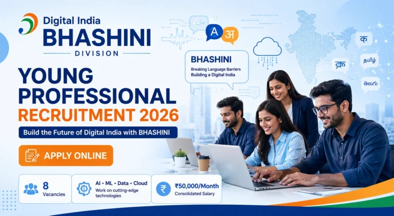 Digital India BHASHINI Division Young Professional Recruitment 2026 Notification Out, Apply Online 24 Digital India BHASHINI Division Young Professional Recruitment 2026 Notification Out, Apply Online