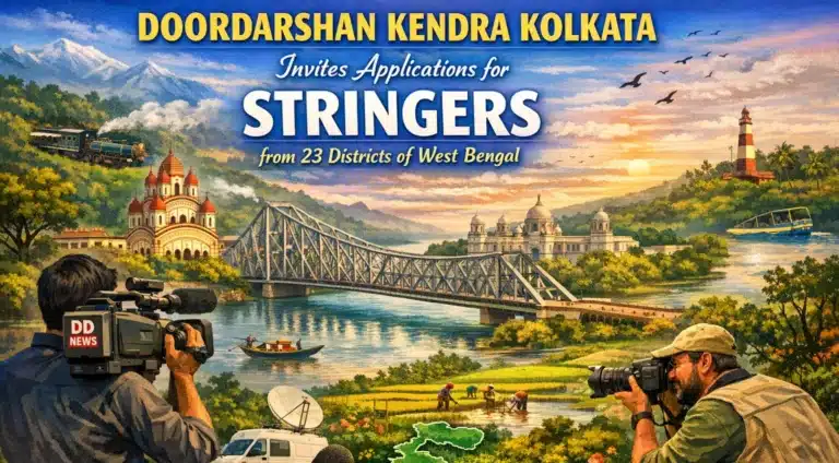 Doordarshan Kendra Kolkata Invites Applications for Stringers from 23 Districts of West Bengal 5 Doordarshan Kolkata Stringer Recruitment 2026