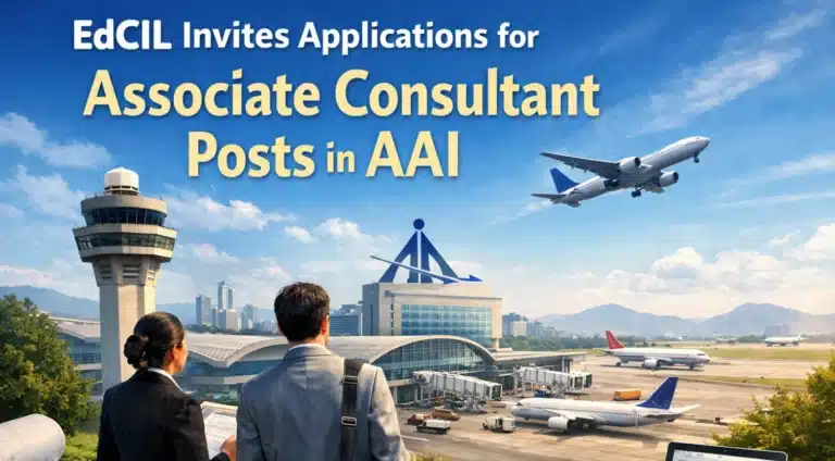 EDCIL Invites Applications for Associate Consultant Posts in AAI 37 EDCIL Invites Applications for Associate Consultant Posts in AAI