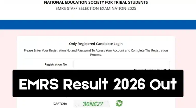 EMRS Result 2026 Out @emrs.tribal.gov.in, Tier-I Cut Off Marks Released 18 EMRS Result 2026 Out