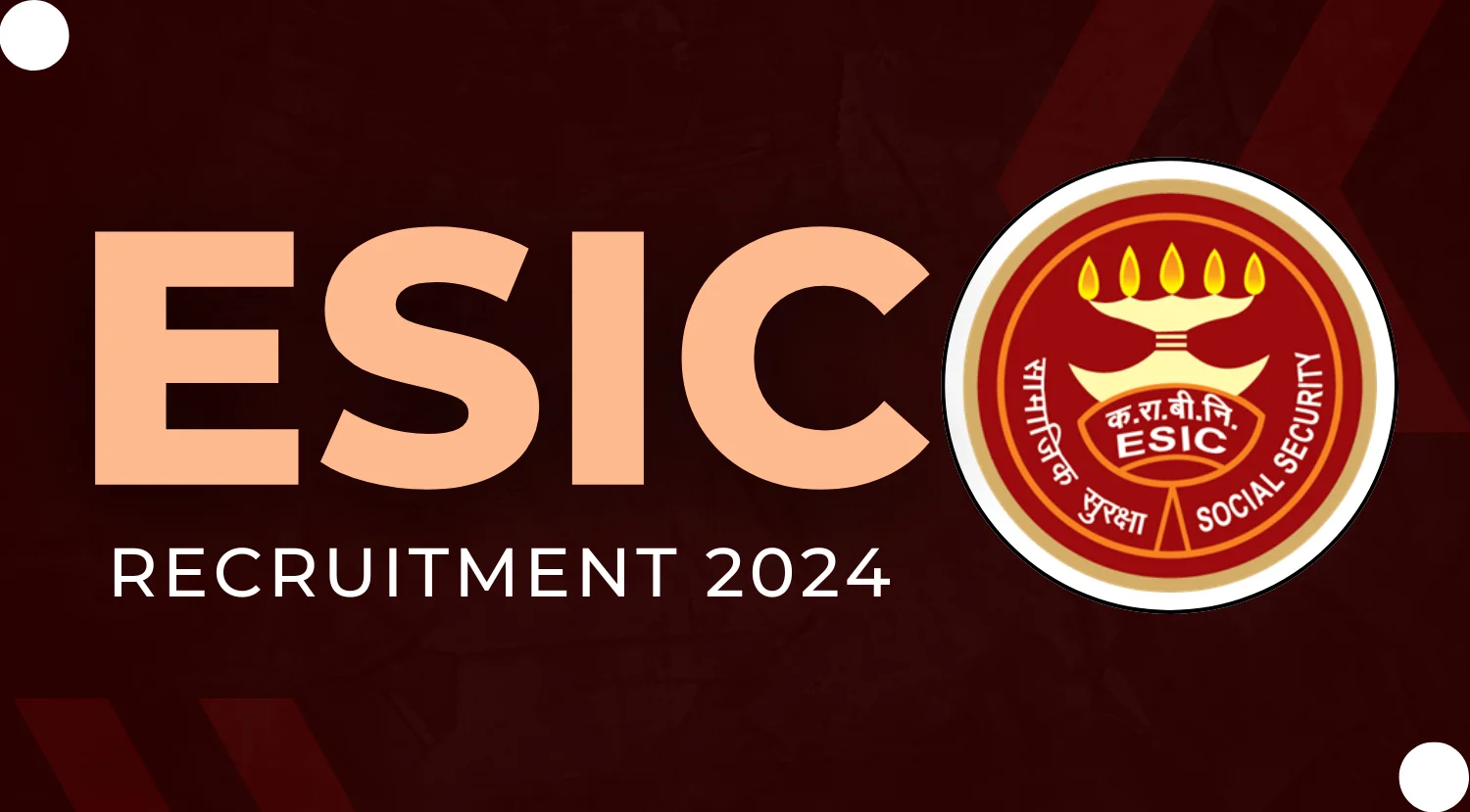 ESIC Junior Engineer Recruitment 2024 Notification