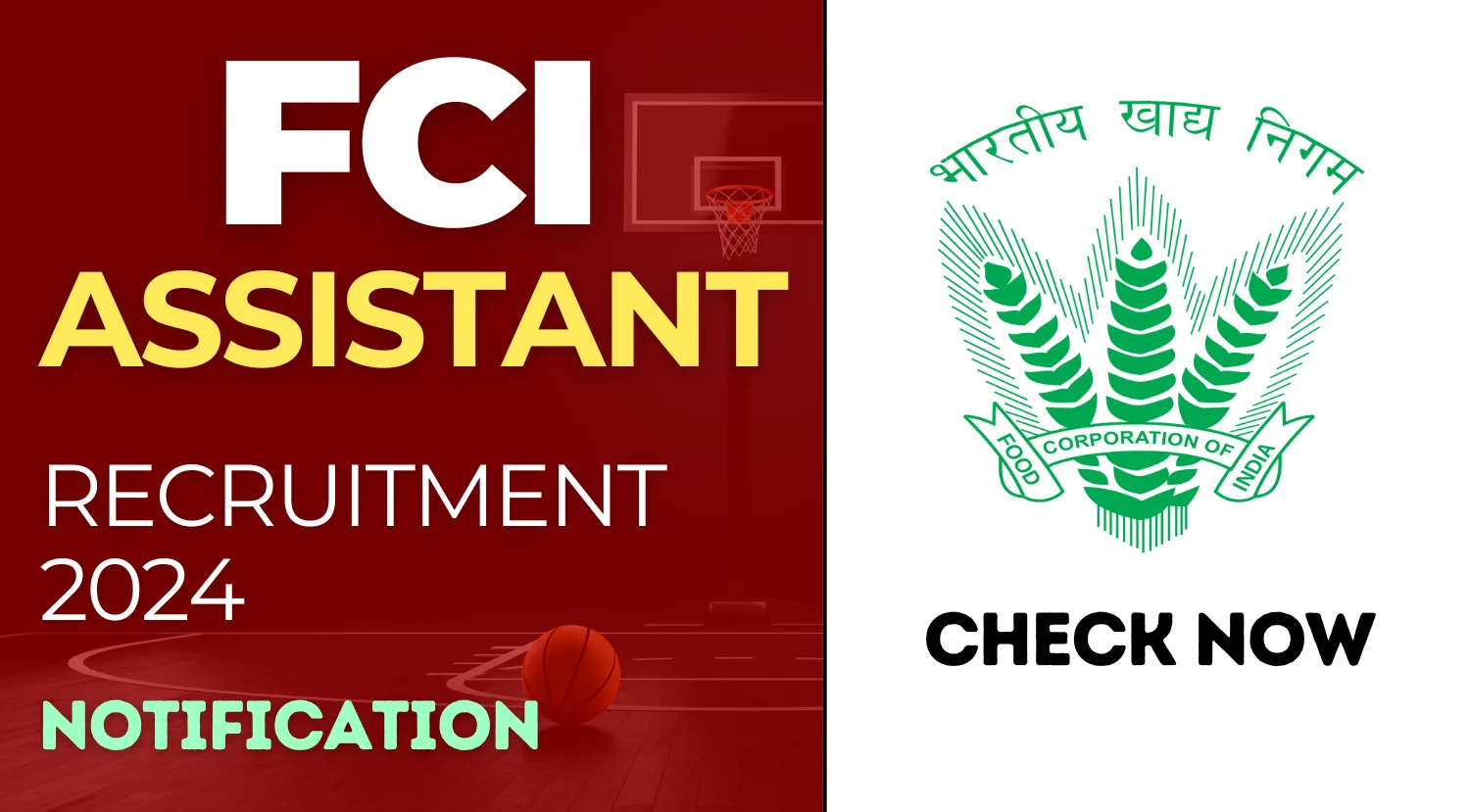 FCI Assistant recruitment 2024
