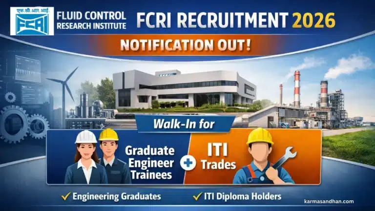 FCRI Recruitment 2026 Notification Out, Walk-in for Graduate Engineer Trainees & ITI Trades 36 FCRI Recruitment 2026 Notification Out, Walk-in for Graduate Engineer Trainees & ITI Trades
