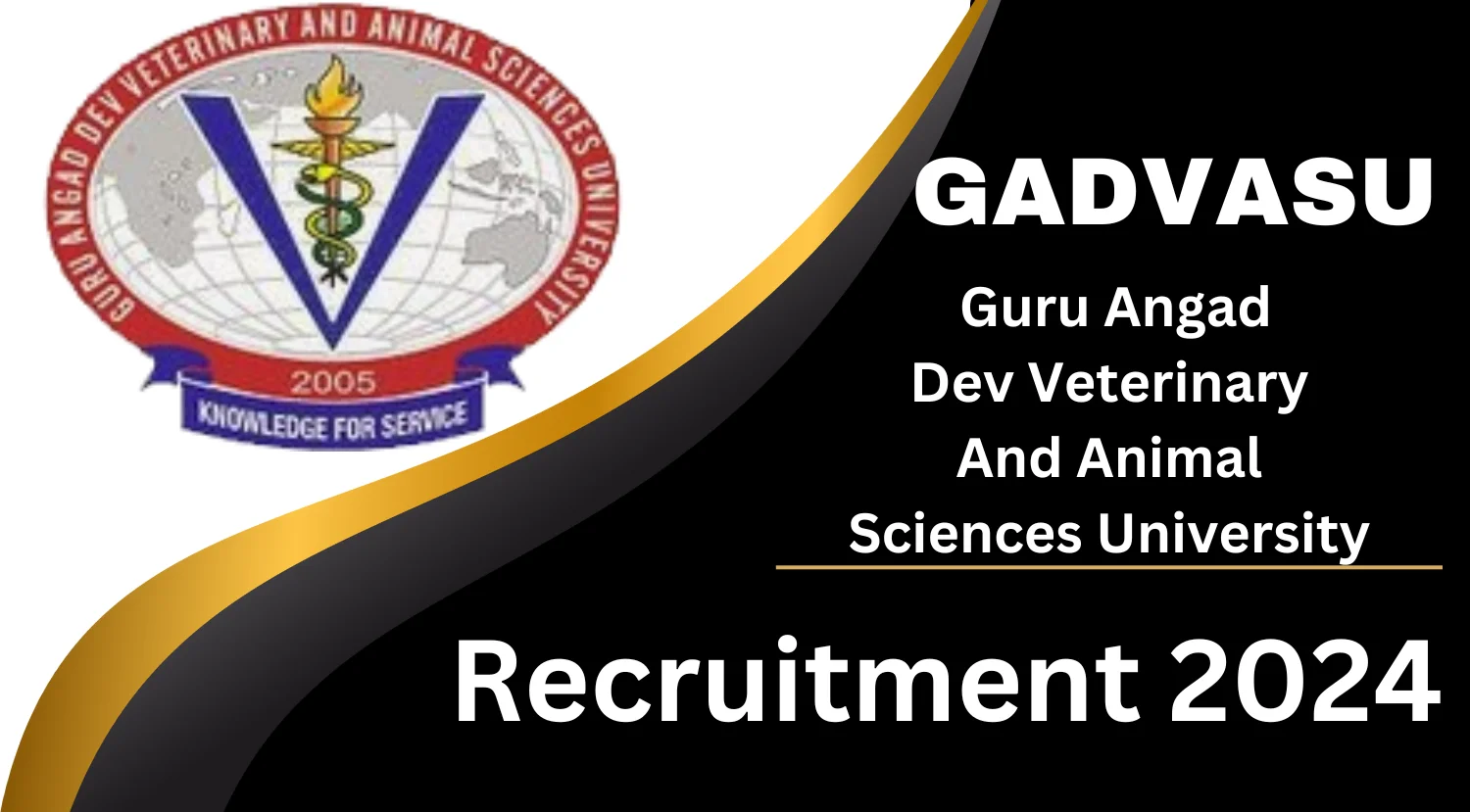 GADVASU Recruitment 2024