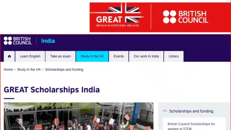 GREAT Scholarships India 2026-27 for Postgraduate Courses in the UK, Check Details Now 34 GREAT Scholarships India 2026-27