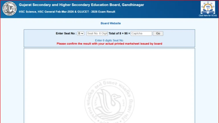 GSEB HSC Result 2026 Declared on May 4, Gujarat Board Class 12 Science, General Stream Scorecard @gseb.org, DigiLocker 5 GSEB HSC Result 2026