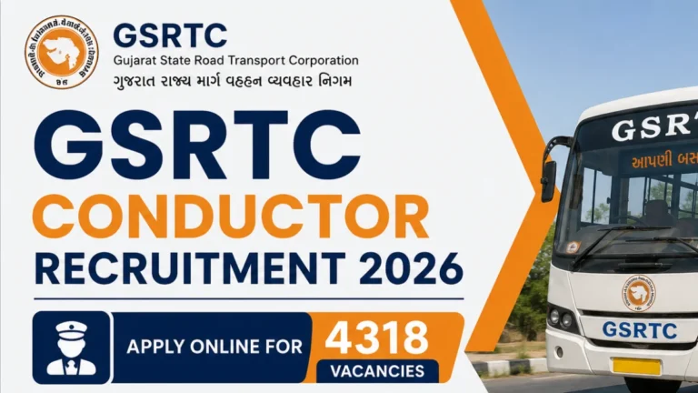 GSRTC Conductor Recruitment 2026, Apply Online for 4318 Vacancies at ojas.gujarat.gov.in 5 GSRTC Conductor Recruitment 2026