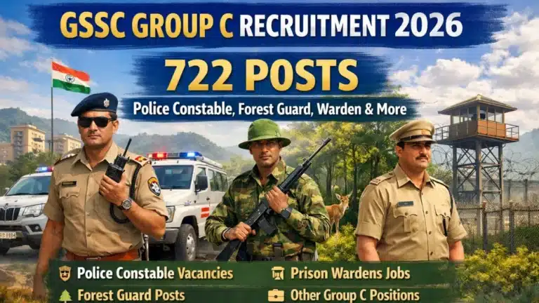 GSSC Group C Recruitment 2026 for 722 Police Constable, Forest Guard, Warden and More Posts 8 GSSC Group C Recruitment 2026