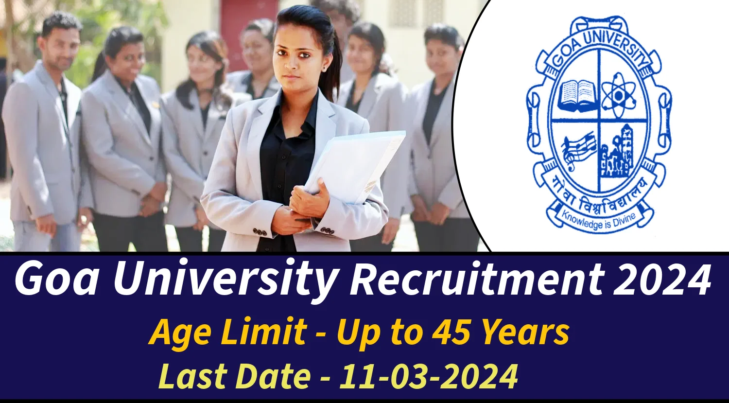 Goa University Recruitment 2024 Notification Out