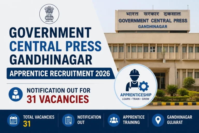 Government Central Press Gandhinagar Apprentice Recruitment 2026 Notification Out for 31 Vacancies 3 Government Central Press Gandhinagar Apprentice Recruitment 2026 Notification Out for 31 Vacancies