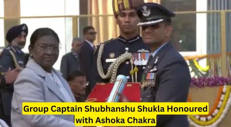 Group Captain Shubhanshu Shukla Honoured with Ashoka Chakra on Republic Day 2026 7 Group Captain Shubhanshu Shukla Honoured with Ashoka Chakra on Republic Day 2026
