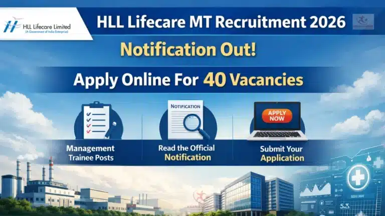 HLL Lifecare MT Recruitment 2026 Notification Out, Apply Online For 40 Management Trainee Vacancies 25 HLL Lifecare MT Recruitment 2026