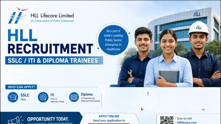HLL Trainees Vacancy 2026, Check Walk-in Selection Test Details for SSLC / ITI & Diploma Trainees @hlllifecare.com 26 HLL Trainees Vacancy 2026, Check Walk-in Selection Test Details for SSLC ITI & Diploma Trainees @hlllifecare.com