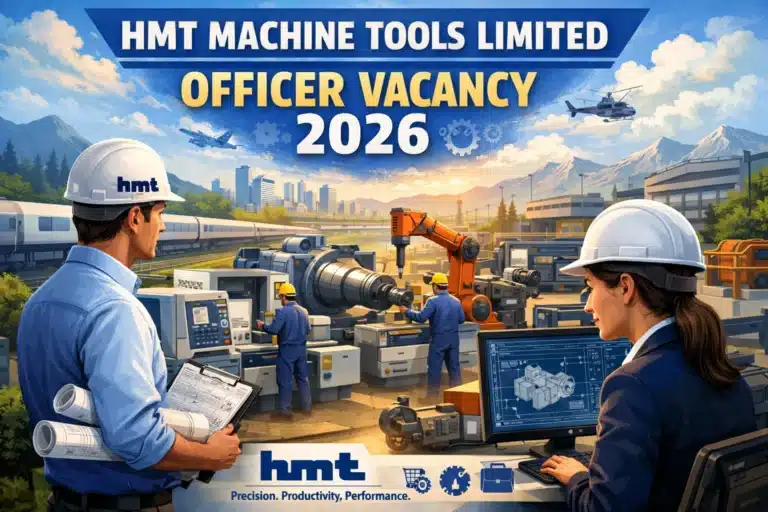 HMT Machine Tools Limited Officer FTA Recruitment 2026: Apply for Finance & Legal Posts 31 HMT Machine Tools Limited Officer FTA Recruitment 2026 Apply for Finance & Legal Posts